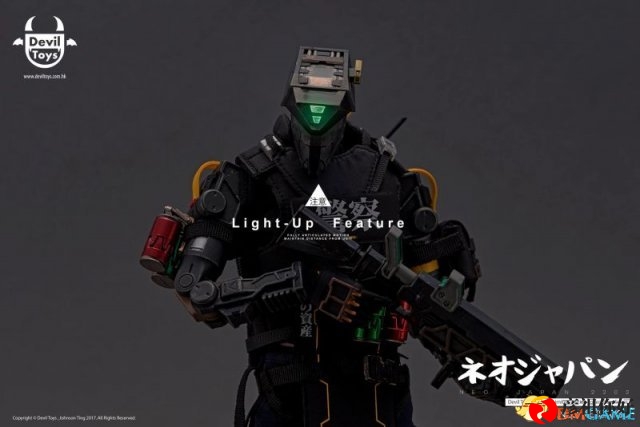 细节精湛《使命召唤》原画师打造赛博朋克警员手办