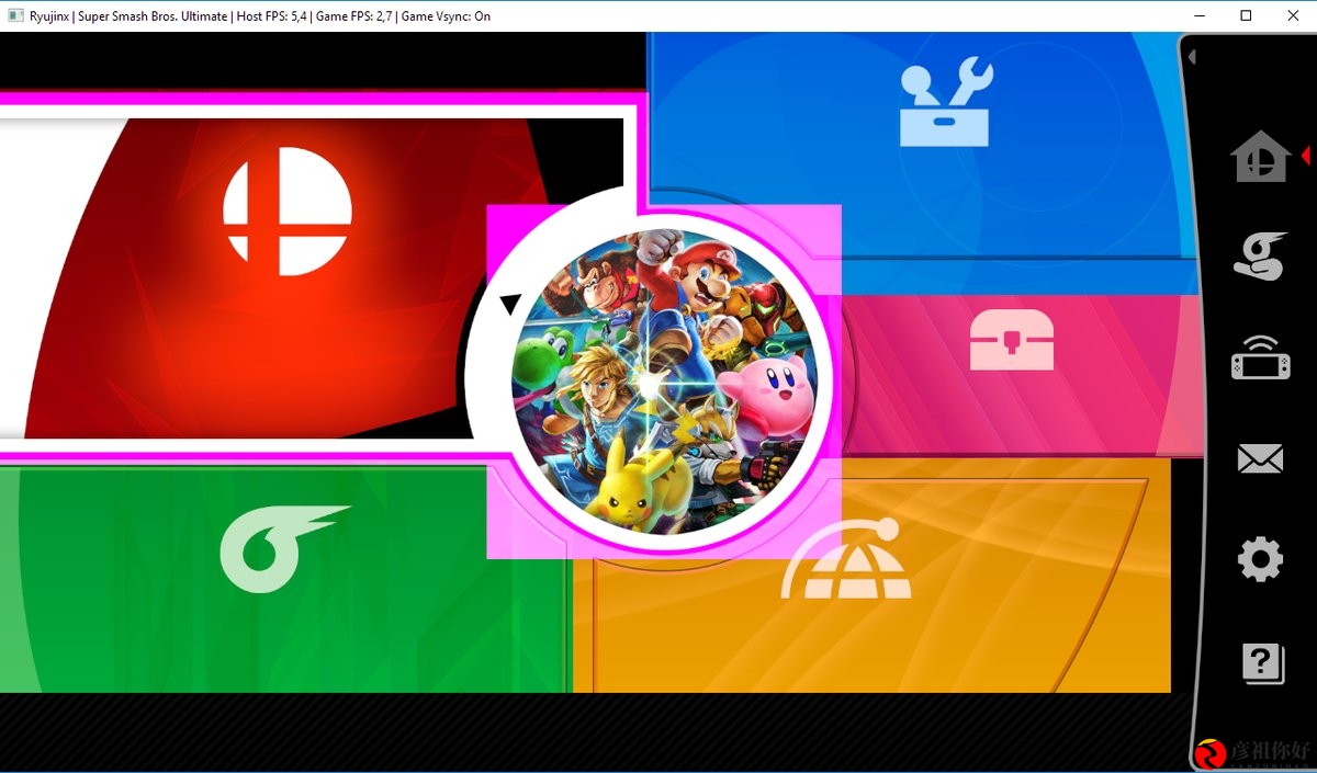 Switch模拟器已可运行《任天堂明星大乱斗特别版》